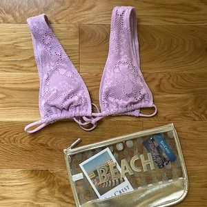 Aerie • lavender purple bikini bathing suit top